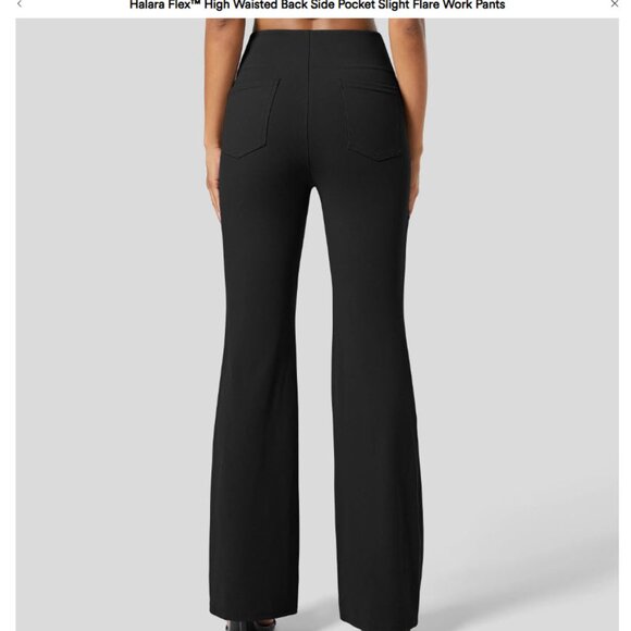 Halara Flex High Waisted Back Side Pocket Slight Flare Work Pants SZ Medium - Picture 2 of 9